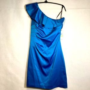 Laundry by Shelli Segal One-Shoulder Ruffle Dress Size 4